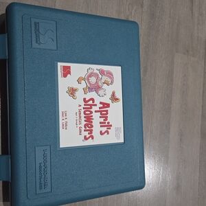 Blue Storage Case with April's Showers Design
